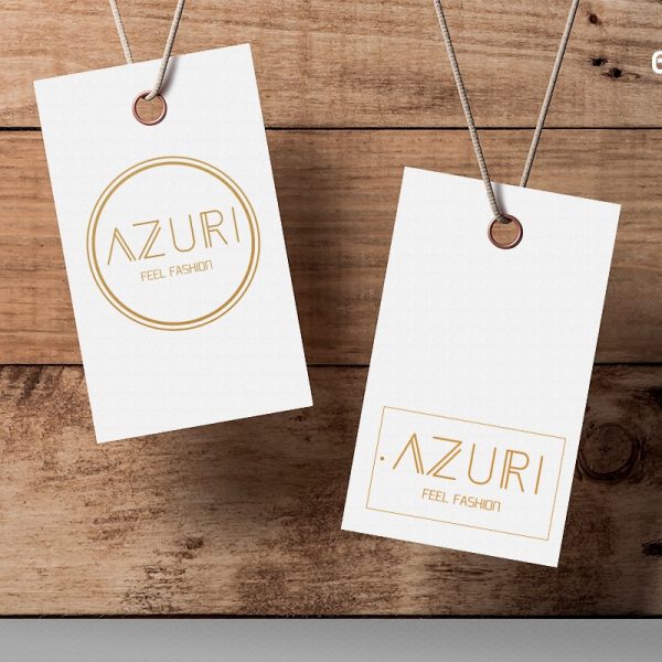 pechat-na-luksozni-etiketi-za-drehi-dvustranen-topal-pechat-gold-brand-azuri Печат на луксозни етикети за дрехи, двустранен топъл печат "Gold", бранд: "Azuri", Булбранд Медия ООД