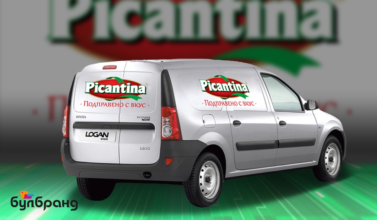 brandirane-na-bus-brand-picantina Брандиране на бус, бранд: Пицантина, Булбранд Медия ООД
